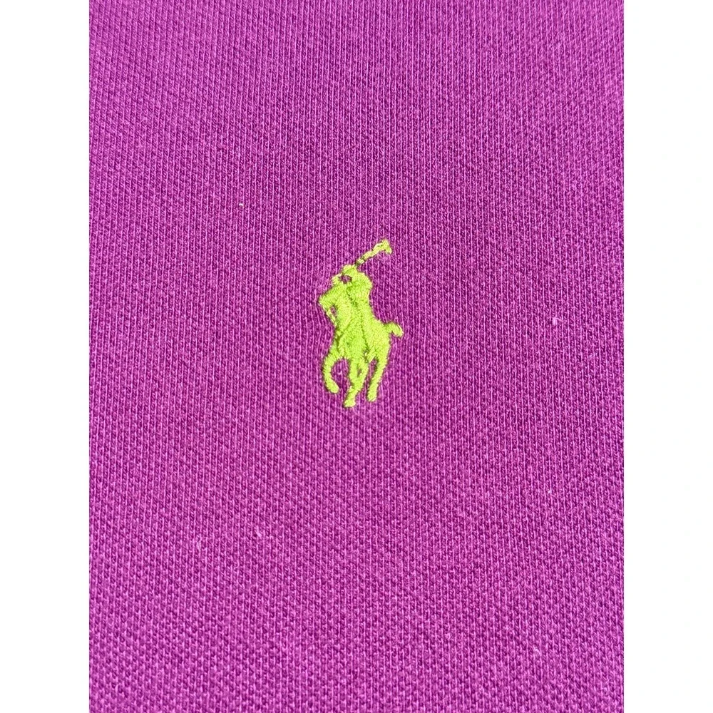 Ralph‎ Lauren Polo purple golf polo short sleeves golf shirt casual size Medium